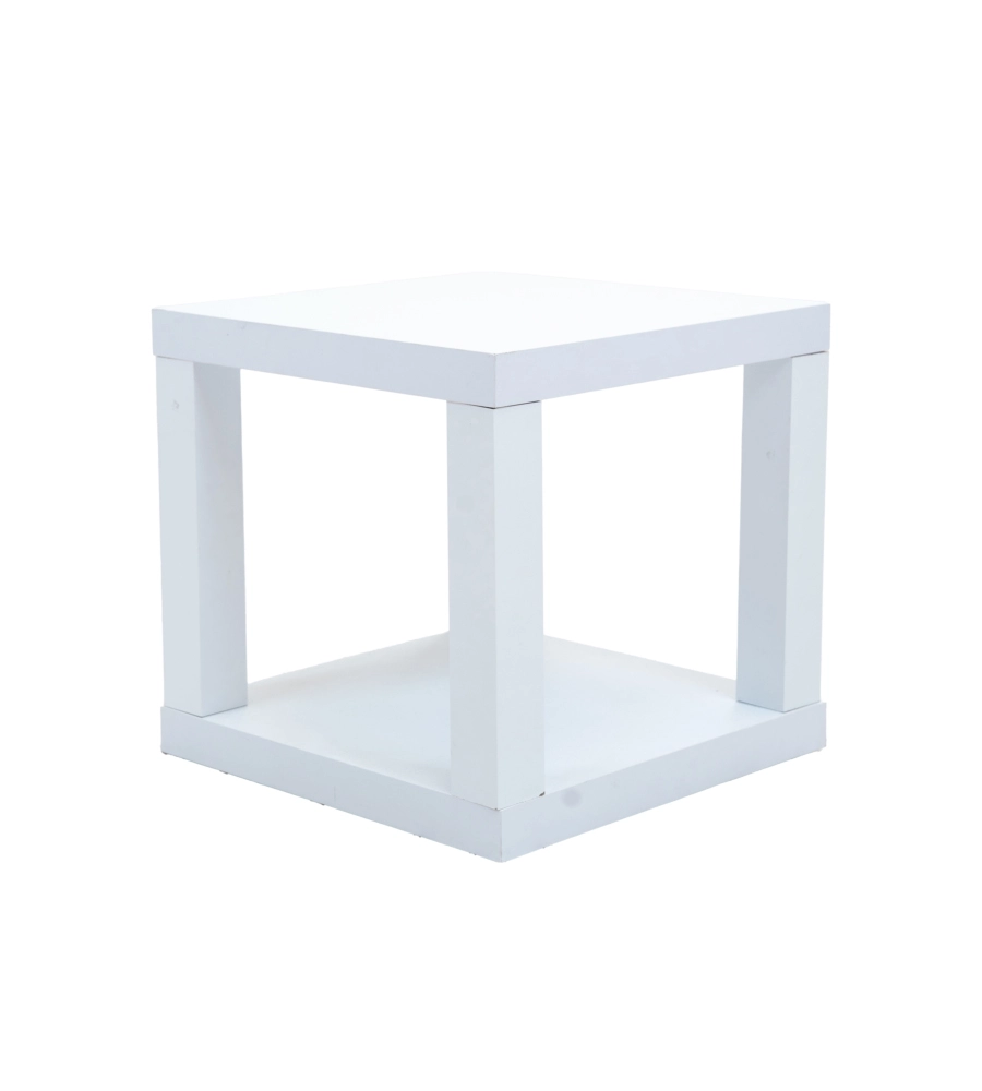 Cubo multifunzione bianco, 40x40x38cm